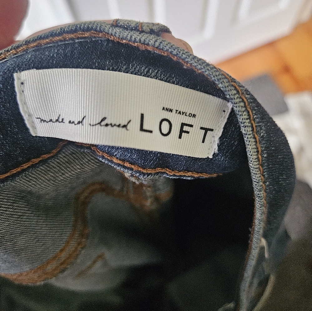 LOFT Modern Straight Blue Jeans